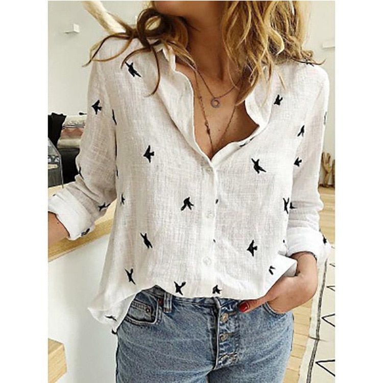Variant image for Women's Elegant Blouse with Versatile Styling and Relaxed Fit-57